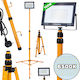 Led Projector 2 X 100 W Telescopic Tripod Construction Cool White 6500 K Keltin K02062