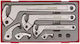Teng Tools Set chei cu gheare 8buc