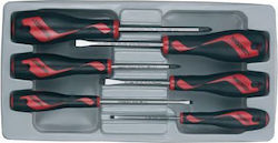 Teng Tools Set Screwdrivers with 6 Interchangeable Tips