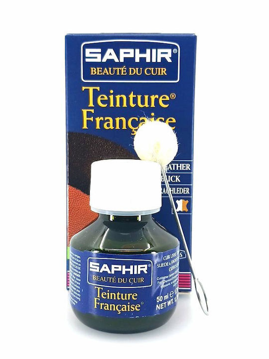 Saphir Teinture Francaise 50 Ml Navy Blue 06 Μόνιμη Βαφή Υποδημάτων Απόχρωση Navy Blue 06
