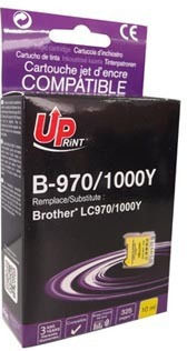 Uprint Συμβατό Μελάνι Εκτυπωτή InkJet Brother LC-1000Y, B-970Y 10ml Κίτρινο 1τμχ
