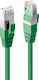 Lindy S/FTP Cat.6a (Gigabit) Καλώδιο Δικτύου Ethernet 3m Πράσινο