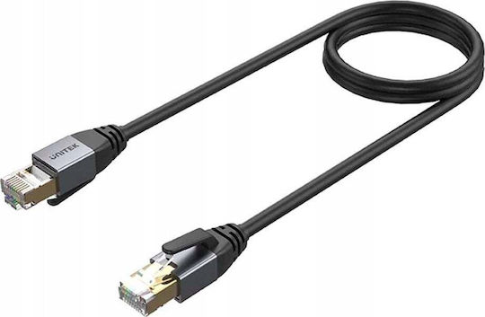 Unitek S/FTP Cat.8 (40Gbps) Καλώδιο Δικτύου Ethernet 2m Μαύρο