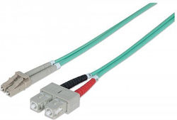 IC Intracom Οπτική Ίνα LC-SC 5m Τιρκουάζ IC Intracom Οπτική Ίνα LC-SC 5m Τιρκουάζ