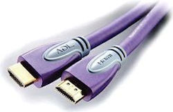 Furutech Adl Angle HDMI male - HDMI male 1.2m Μωβ