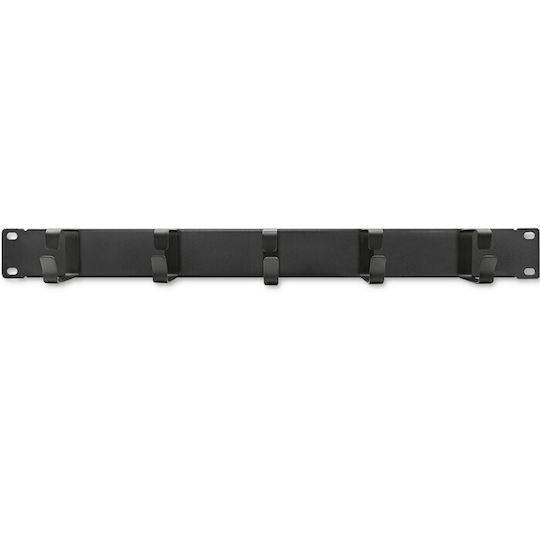 Organizer Qoltec Stahl-Kabelmanagement Rack-Schrank 19" 1U Schwarz 14133155 5901878545158