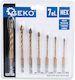 Set Burghie pentru Sticlă și Ceramică 7 Piese Geko G39700