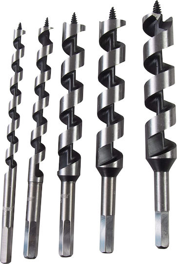 Wood Drill Bit Set Diameter 5 Pieces Raider 157799