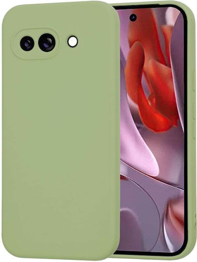 Techsuit Softflex Umschlag Rückseite Silikon Grün (Google Pixel 9a - Techsuit)