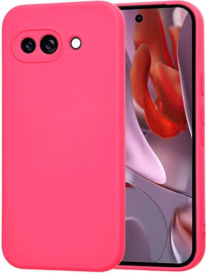 Techsuit Softflex Umschlag Rückseite Silikon Fuchsie (Google Pixel 9a)
