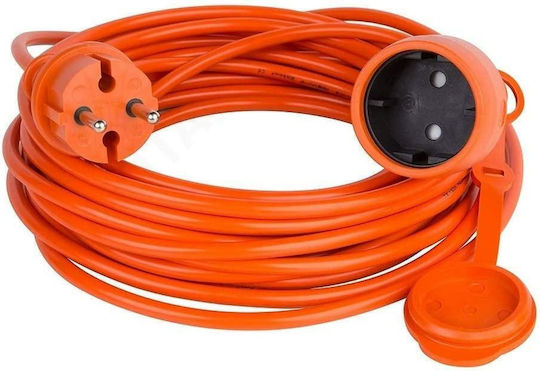 Vertex Cablu de prelungire cu role cu lungimea de 10m Diametru 3 x 2.5mm² Portocaliu
