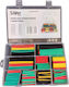 Heat Shrink Shrink Heat-Shrink Tubing with Internal Adhesive Silver 328pcs