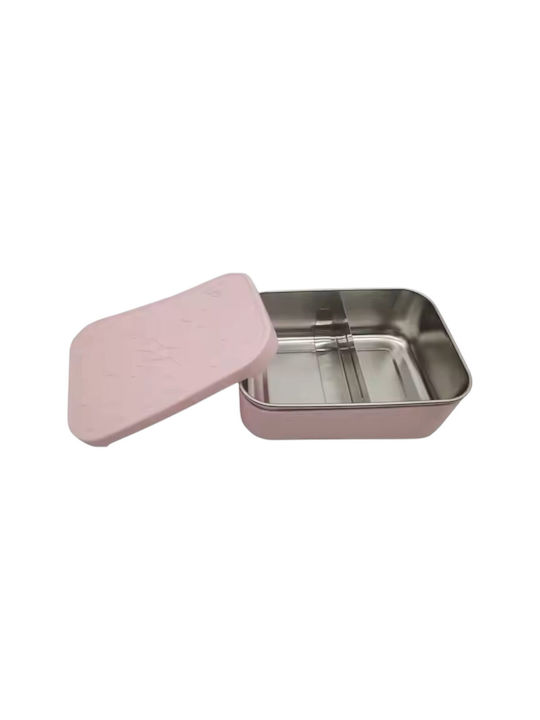 Queen Mother Inox Lunch Box Pink