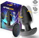 LateToBed Anal Plug with Wireless Functionality and Vibration Black 9.9cm