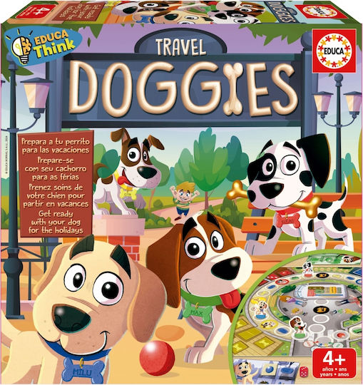 Επιτραπέζιο Παιχνίδι Travel Doggies για 2-4 Παίκτες 4+ Ετών (EN) Educa