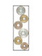 Mauro F Multicolour Wall Decor Made of Metallic 31x1.8x90cm