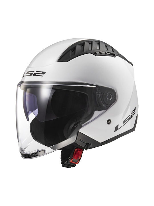 LS2 Copter II Jet με Sun Visor ECE 22.06 Gloss White LS2 Copter II Jet με Sun Visor ECE 22.06 Gloss White