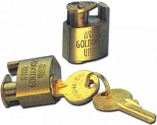 Golddoor Ορειχάλκινο Λουκέτο Πέταλο με Κλειδί