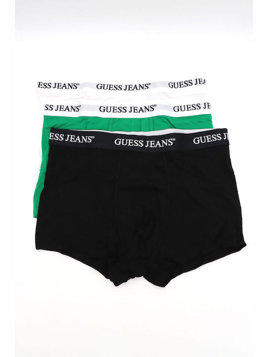 Ανδρικά Μποξεράκια Μαύρο/Πράσινο/Λευκό 3Pack