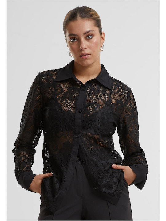 Women's Long Sleeve Shirt Black