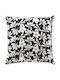 Douceur d'Intérieur Wilma Sofa Cushion 100% Cotton Black 45x45cm