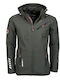 Winter Jacket Softshell Waterproof and Windproof Dark Gray / Black