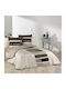 Douceur d'Intérieur Παπλωματοθήκη Βαμβακερή Διπλή 200x200 Natural Μπεζ