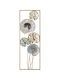 Mauro F Multicolour Wall Decor Made of Metallic 90x5.5x31.2cm