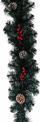 Christmas Decorative Garland Pinecones Berries 2.7m