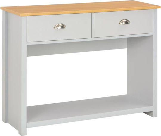 Wooden Console Table Gray L97xW35xH76cm