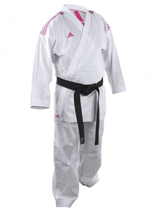 adidas K220kf Kumite Παιδική Ζακέτα Καράτε Ροζ