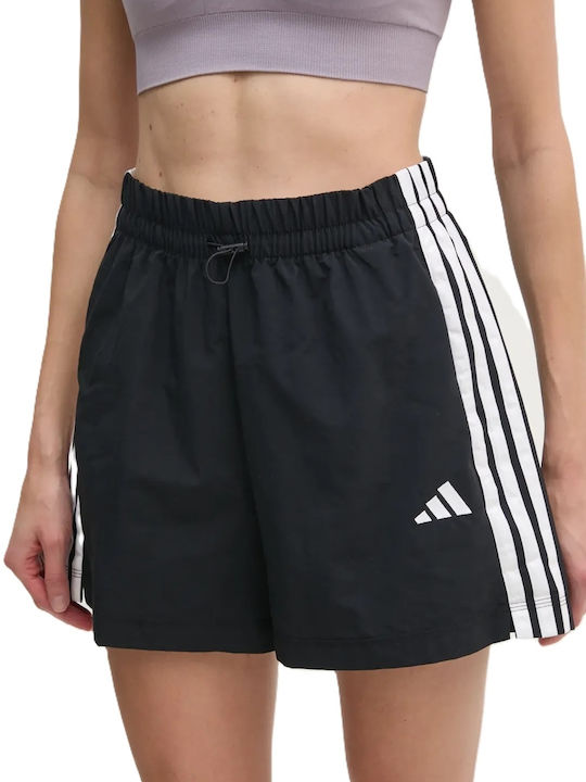Essentials 3-Stripes Women's Sporty Shorts Black