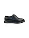 20496-01 Men's Leather Casual Shoes Black