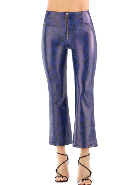 Freddy Women's Fabric Trousers Push-up Purple