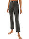 Women's Fabric Trousers Push-up Black