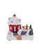 Iliadis Christmas Illuminated Decorative House with Battery 19x17x13cm.