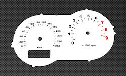 Λευκές Πλάκες Οργάνων Καντράν Buell Xb 12s 2003-2010