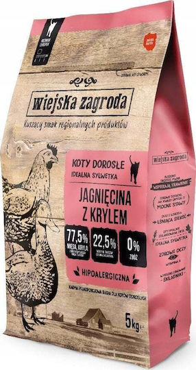 Wiejska Zagroda Trockenfutter für erwachsene sterilisierte Katzen mit Lamm 5kg