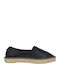 Women's Leather Espadrilles Black
