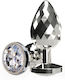 ToyJoy Disco Diamond Anal Plug Large Silver