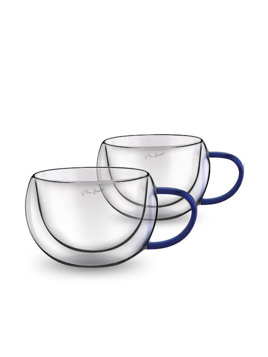 Lamart Vaso Σετ Φλιτζάνια Cappuccino Γυάλινα Μπ...