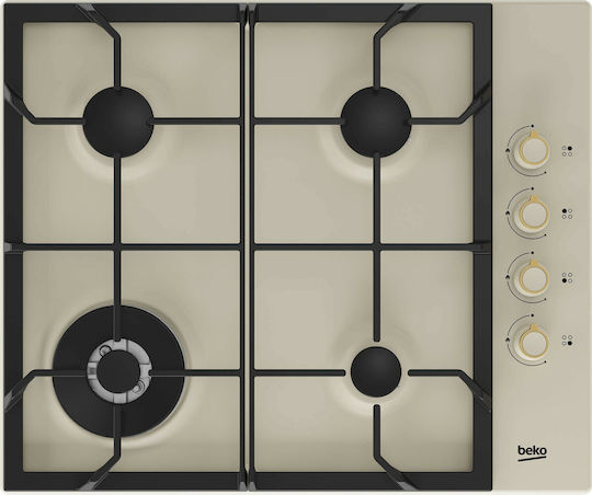 Beko Gaskochfeld Autonom 58x51εκ. Beige