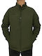 Rudolph Χειμωνιάτικο Μπουφάν Softshell Αδιάβροχο και Αντιανεμικό Χακί