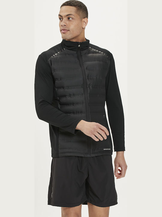 Χειμωνιάτικο Μπουφάν Αντιανεμικό Μαύρο (BLACK)