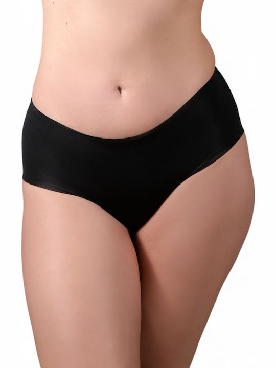 Damen Slip Nahtlos Black