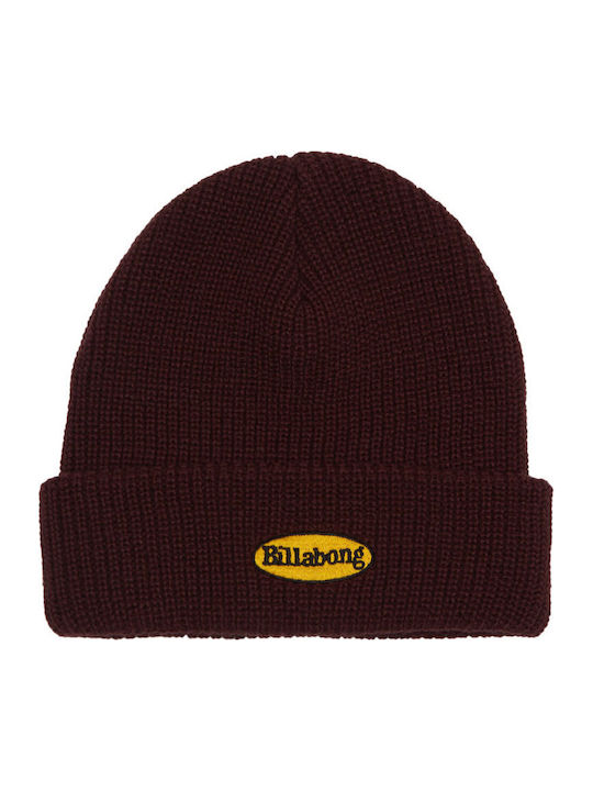 Mogul Beanie Ανδρικός Σκούφος Πλεκτός σε Μπορντό χρώμα