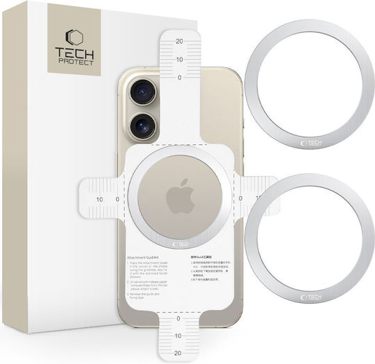 Tech-Protect MagSafe Ring MMP-110 Silver & Silver 2pcs