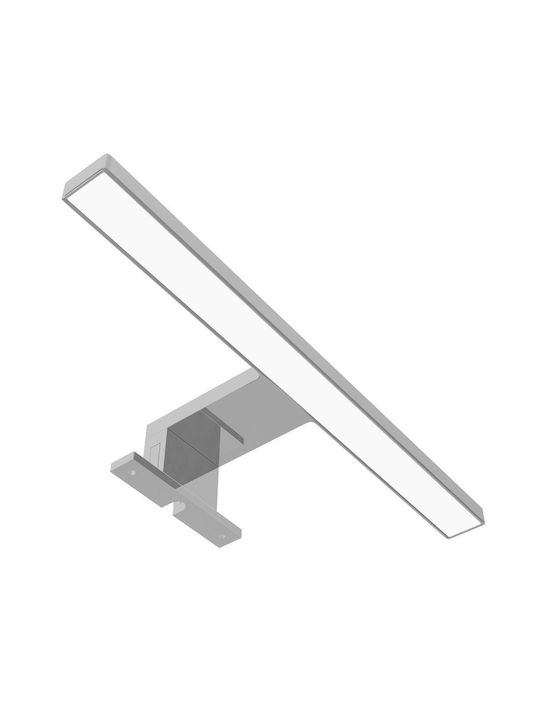 Avide Square Plastic Recessed Spot with Integrated LED and Natural White Light Silver 1pcs
