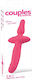 Couples Choice 2in1 Vibrator + Butt Plug Двойна Вибратор с Дистанционно Управление 2см Розов