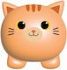 Κουμπαράς I-total Πλαστικός Xl2497m Orange Tabby18x15x16cm